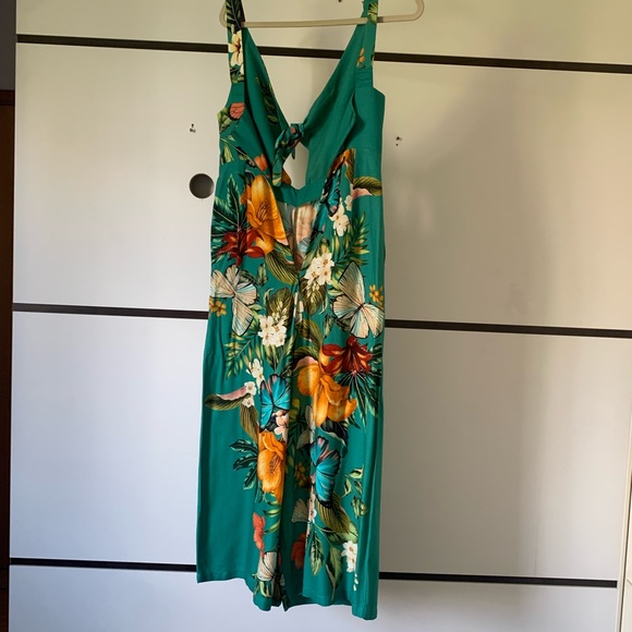 FARM Rio Made In Brazil Green Tropical Jumpsuit - Picture 2 of 2